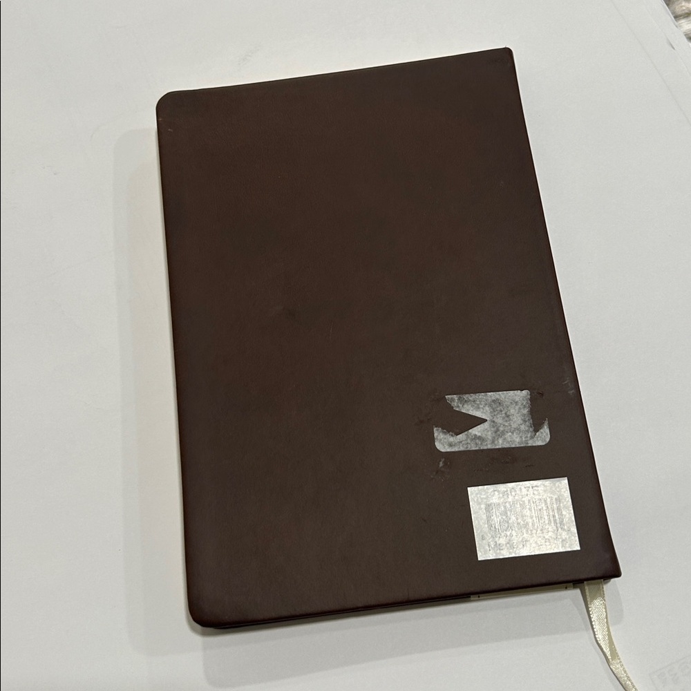 Eccolo Dark Brown Journal with Cream Ribbon - Picture 5 of 7